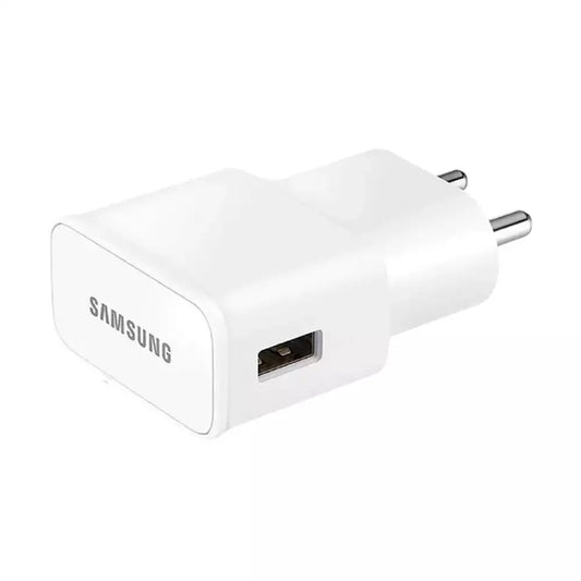 (Pre-Owned, Very Good) Samsung 15W Adaptive Fast Charging USB-A Power Adapter + 1M USB-C and 1M Micro-USB Cable Combo (White) (60 Days Warranty)