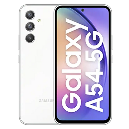 (Pre-Owned) Samsung Galaxy A54 5G | 50 MP No Shake Cam (OIS) | IP67 | Gorilla Glass 5 | Voice Focus | Without Charger (8GB, 256GB Storage) (Awesome White)