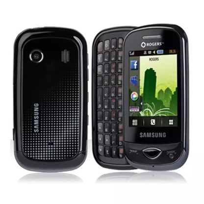 (Pre-Owned, Good) Samsung Corby Plus (B3410) With Slide-Out QWERTY keyboard (Black) (90 Days Warranty)