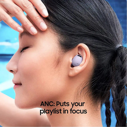 (Pre-Owned, Good) Samsung Galaxy Buds2 Pro, Bluetooth Truly Wireless in Ear Earbuds with ANC and Mic (Bora Purple, Black) (60 Days Warranty)