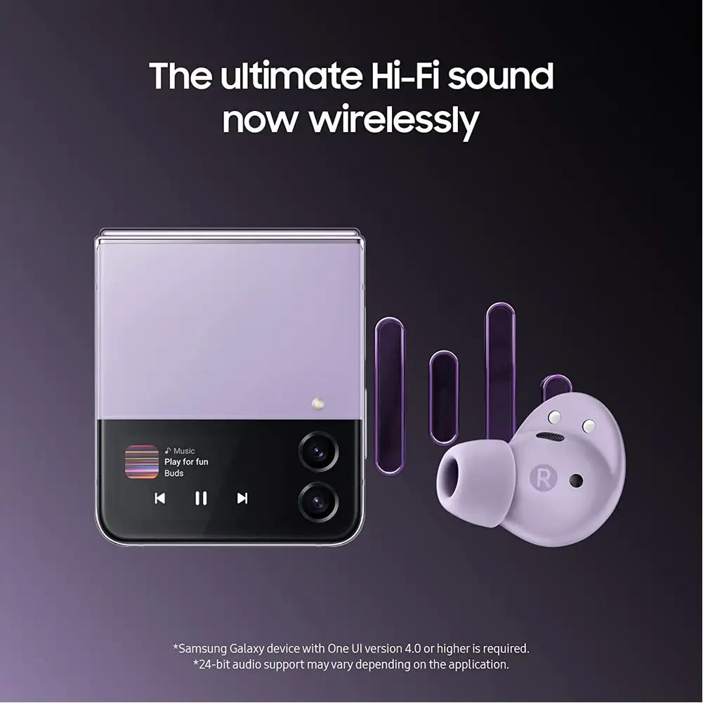 (Pre-Owned, Good) Samsung Galaxy Buds2 Pro, Bluetooth Truly Wireless in Ear Earbuds with ANC and Mic (Bora Purple, Black) (60 Days Warranty)