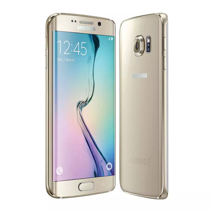 (Pre-Owned, Very Good) Samsung Galaxy S6 Edge Android Smartphone With Dual Curved AMOLEDisplay (32GB) (Gold) (90 Days Warranty)