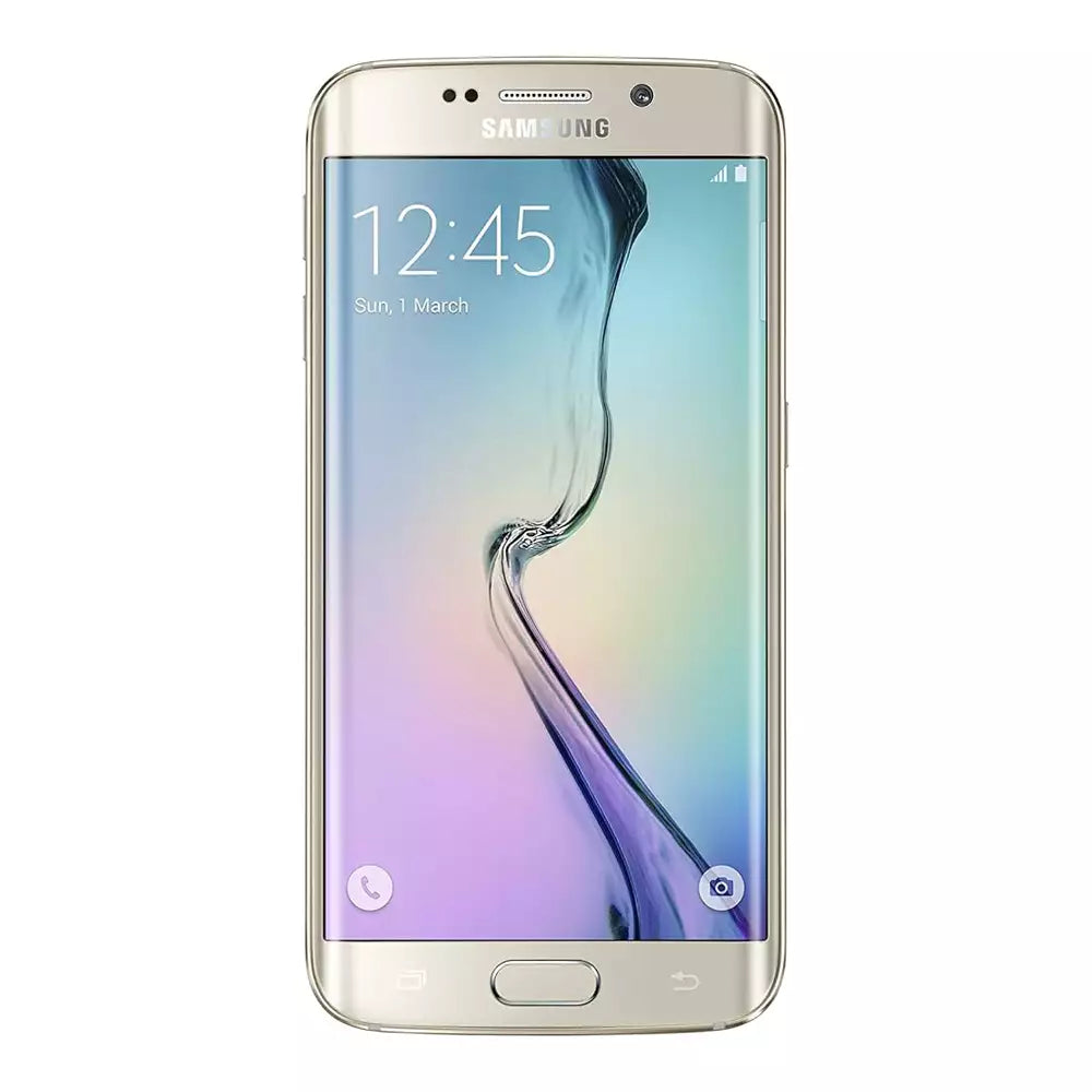 (Pre-Owned, Very Good) Samsung Galaxy S6 Edge Android Smartphone With Dual Curved AMOLEDisplay (32GB) (Gold) (90 Days Warranty)