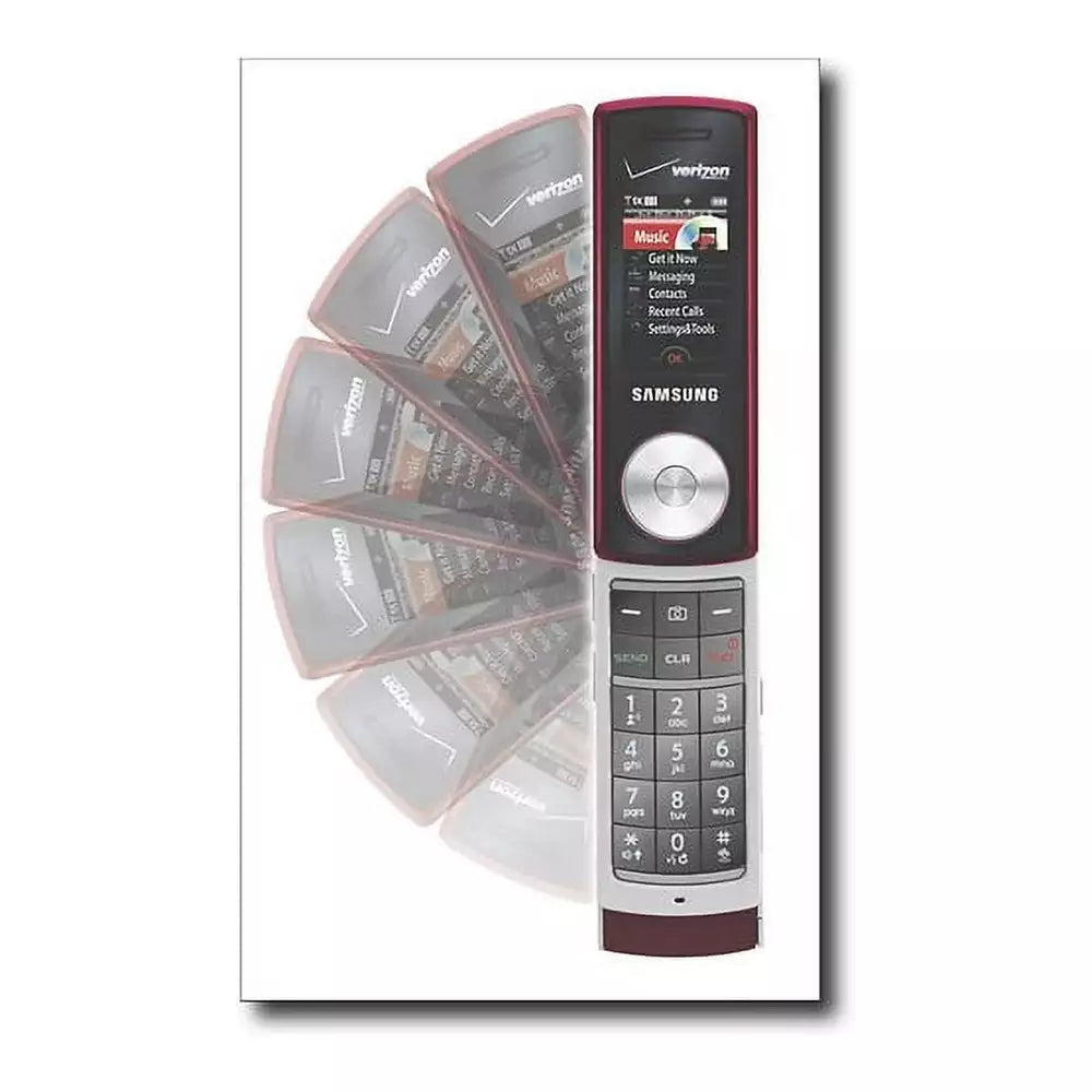 (Pre-Owned, Good) Samsung Juke Flip-Out Style Music Phone With Scroll Wheel Navigation (2GB) (Blue) (No SIM Slot)