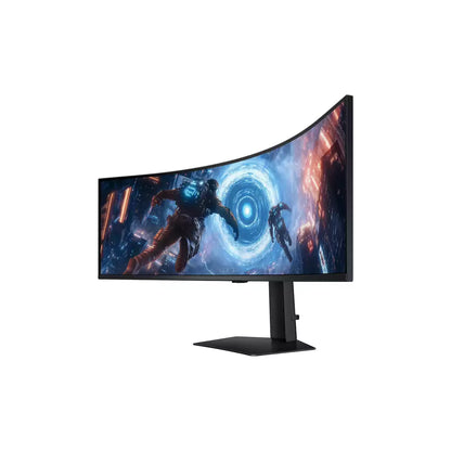 (Open Box) Samsung Odyssey G9 49" DQHD Gaming Monitor With 144Hz Refresh Rate, 1ms, VESA DisplayHDR 600, FreeSync Premium Pro, Dual Input Support (Black) (30 Months Warranty)