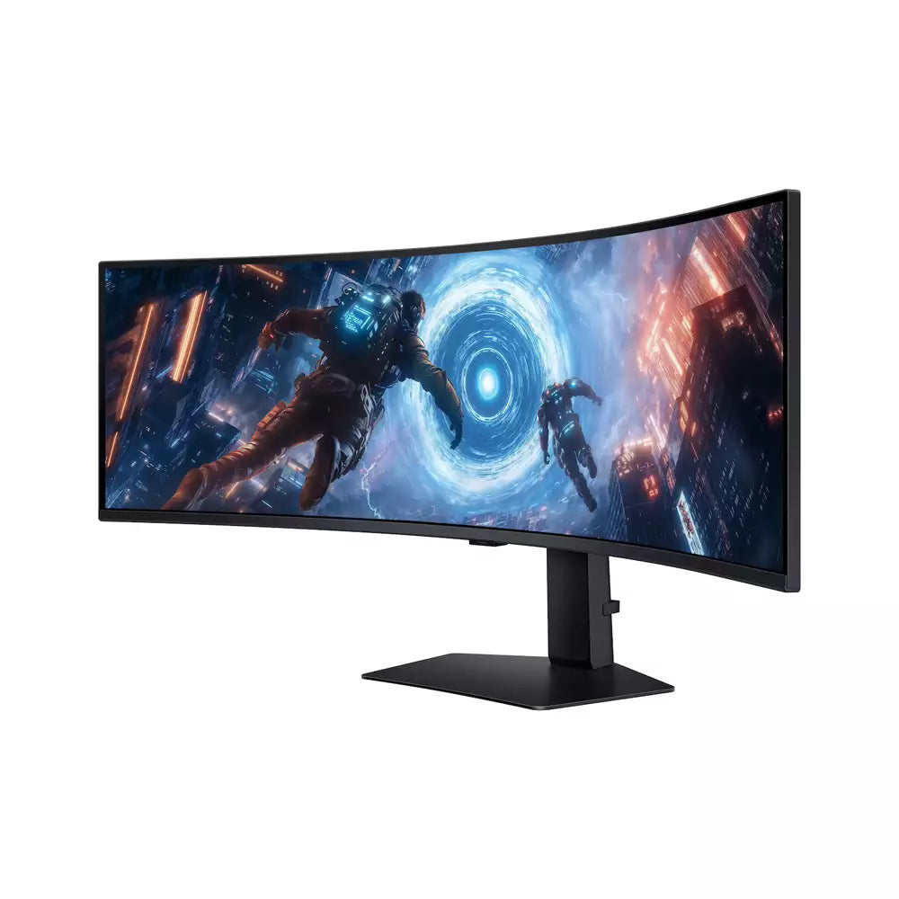 (Open Box) Samsung Odyssey G9 49" DQHD Gaming Monitor With 144Hz Refresh Rate, 1ms, VESA DisplayHDR 600, FreeSync Premium Pro, Dual Input Support (Black) (30 Months Warranty)