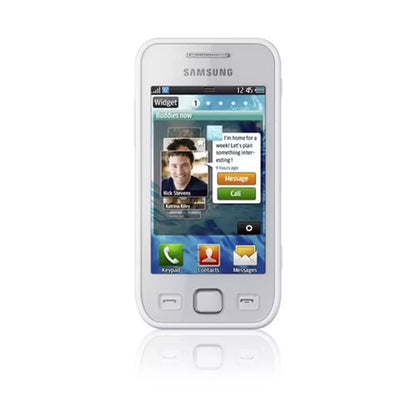 (Pre-Owned, Fair) Samsung Wave 533 With Slider-Out QWERTY Keyboard (Bada OS) (White) (60 Days Warranty) (Has visible scratches and scuffs)