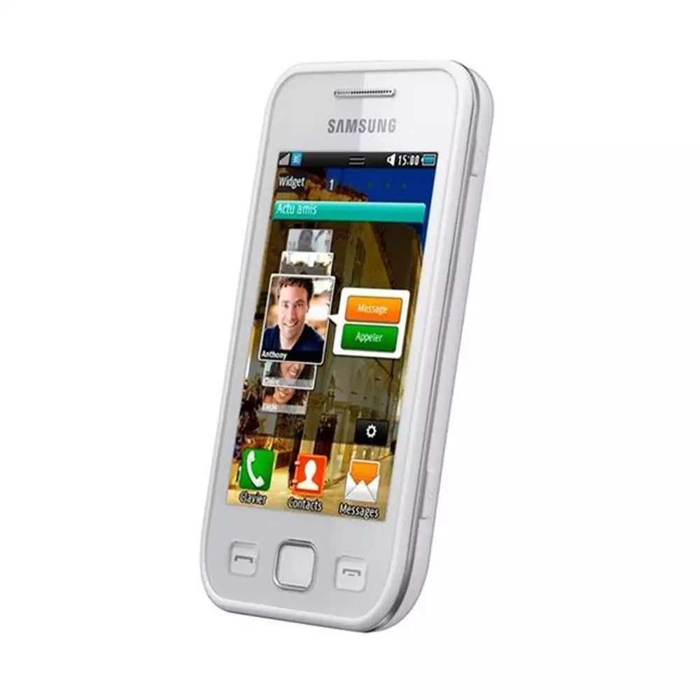 (Pre-Owned, Fair) Samsung Wave 533 With Slider-Out QWERTY Keyboard (Bada OS) (White) (60 Days Warranty) (Has visible scratches and scuffs)