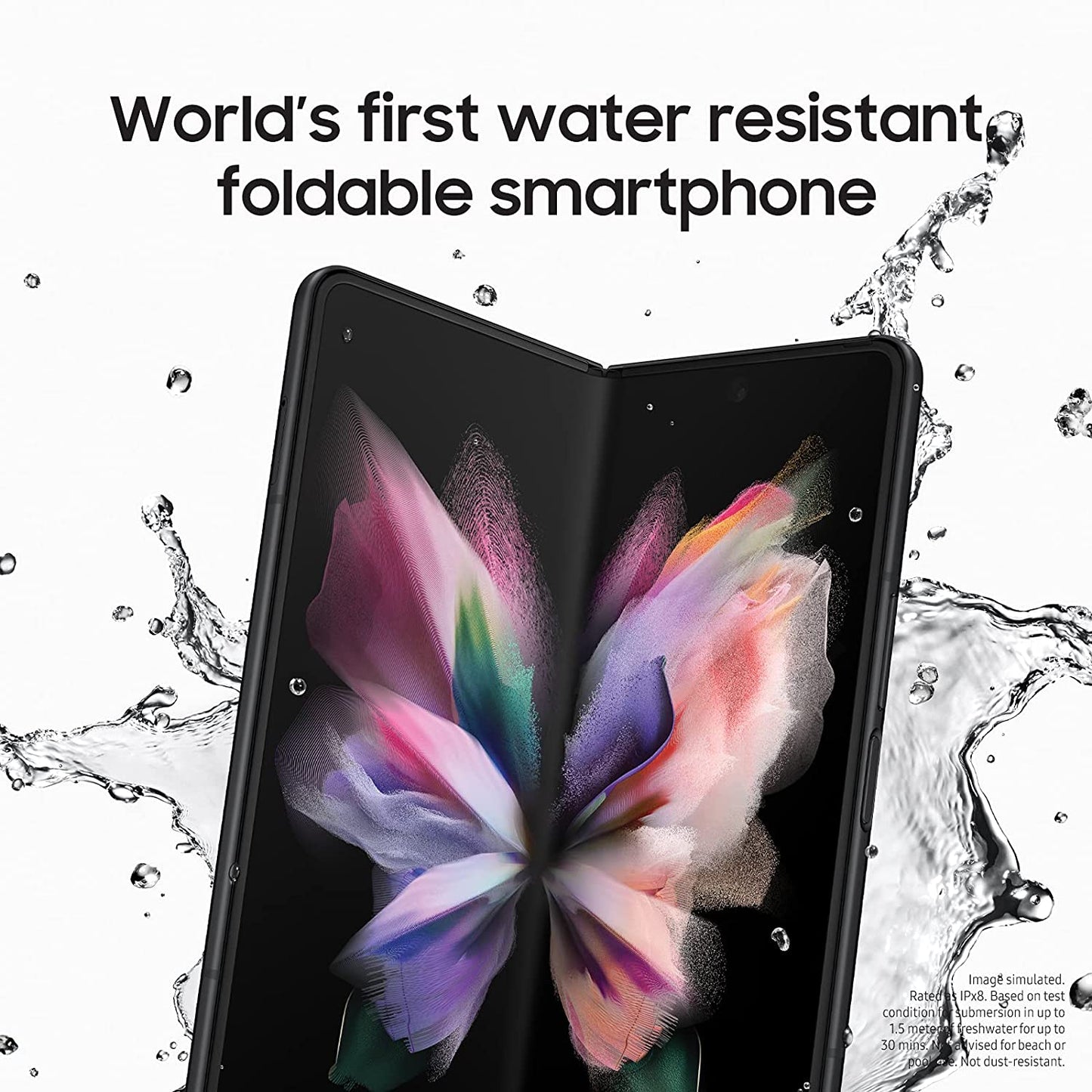 (Pre-Owned) Samsung Galaxy Z Fold 3 5G (12GB RAM, 256GB Storage), Dual (6.2" Outer and 7.6" Inner) Dynamic AMOLED 2X 120Hz Displays (Phantom Black)