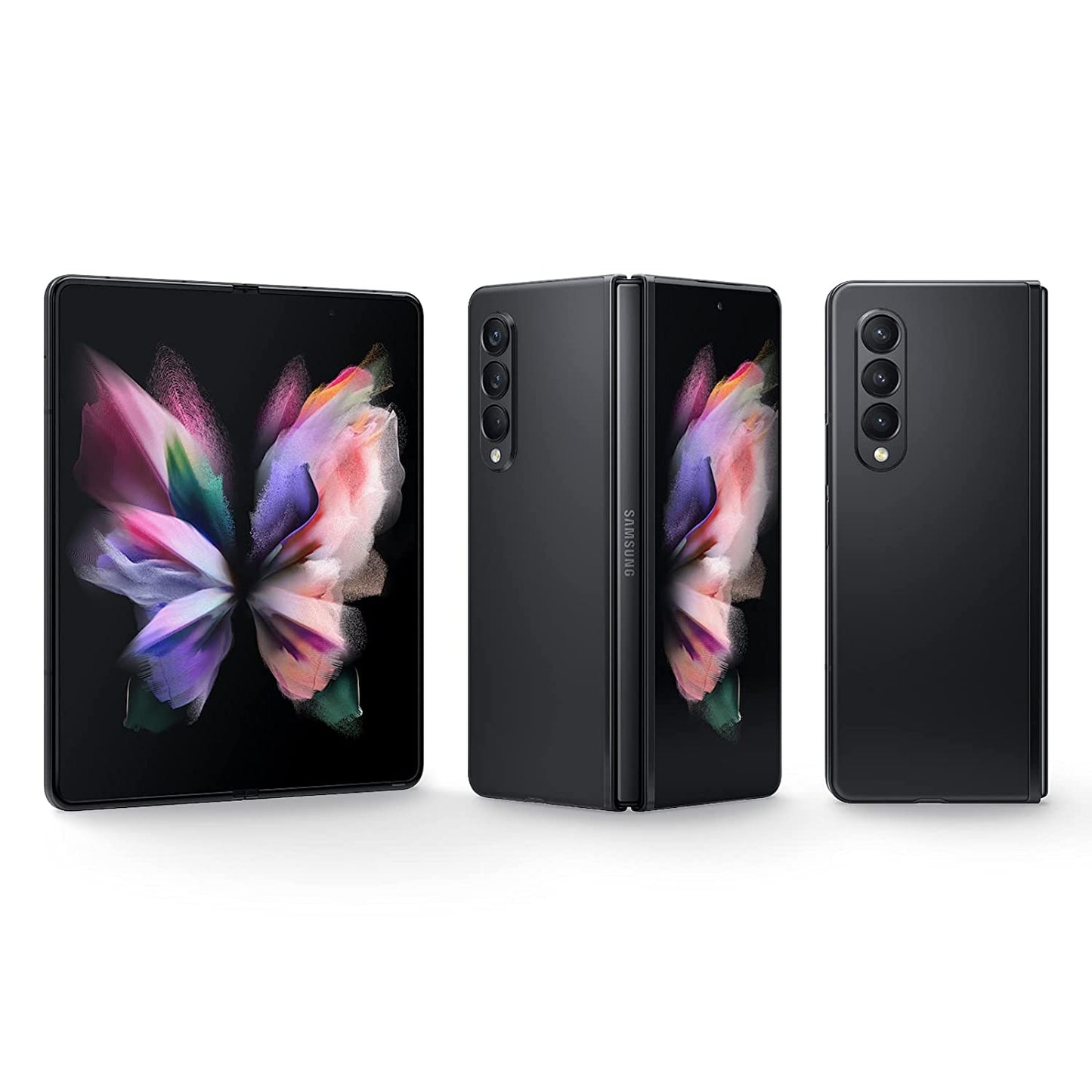 (Pre-Owned) Samsung Galaxy Z Fold 3 5G (12GB RAM, 256GB Storage), Dual (6.2" Outer and 7.6" Inner) Dynamic AMOLED 2X 120Hz Displays (Phantom Black)