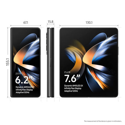 (Pre-Owned) Samsung Galaxy Z Fold 4 5G (12GB RAM, 256GB Storage) (Biege)