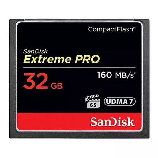 (Pre-Owned, Very Good) Sandisk Extreme PRO 32GB Compact Flash 4K CF Card 160MB/S (Black) (6 Months Warranty)