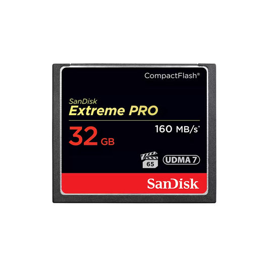 (Pre-Owned, Very Good) Sandisk Extreme PRO 32GB Compact Flash 4K CF Card 160MB/S (Black) (6 Months Warranty)