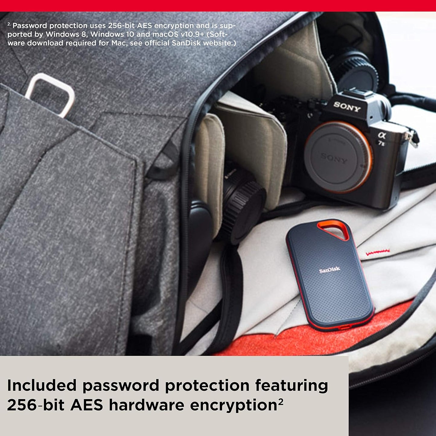 (Open Box) Sandisk Extreme Pro 1TB Portable External SSD, Up to 2000MB/s, USB-C, IP65 Water & Dust Resistant, 3m Drop Protection, Metal Enclosure, PC, Mac & Smartphone Compatible (1TB) (48 Months Warranty)