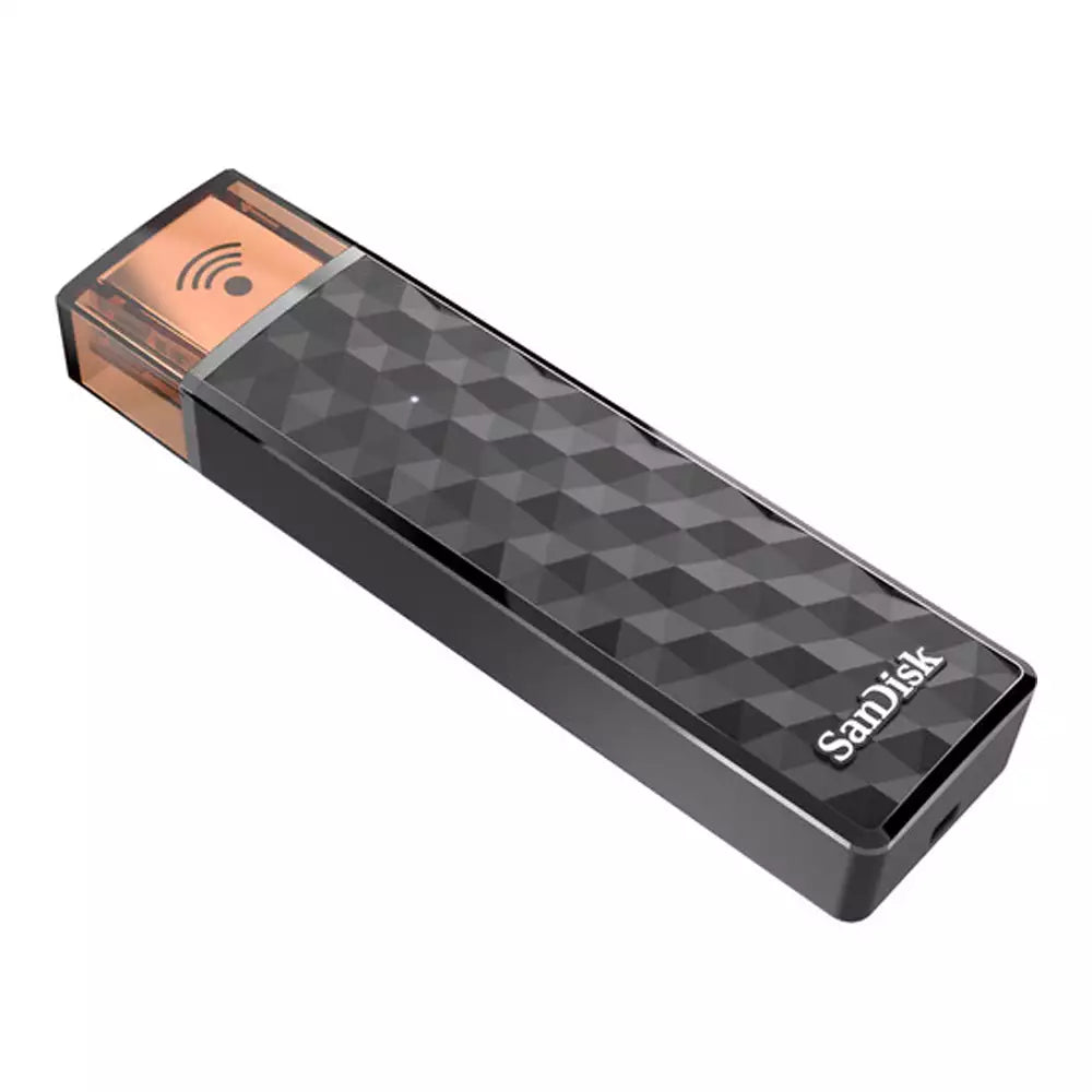 (Pre-Owned, Good) SANDISK Connect Wireless Stick With Wireless File Transfer For Android/iOS (64GB) (Black) (6 Months Warranty)