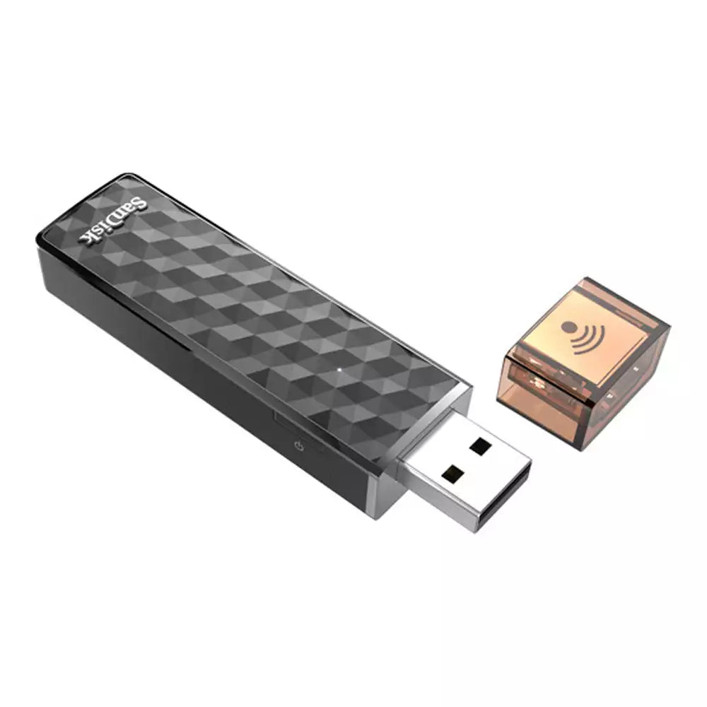 (Pre-Owned, Good) SANDISK Connect Wireless Stick With Wireless File Transfer For Android/iOS (64GB) (Black) (6 Months Warranty)
