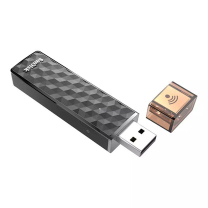 (Pre-Owned, Good) SANDISK Connect Wireless Stick With Wireless File Transfer For Android/iOS (64GB) (Black) (6 Months Warranty)