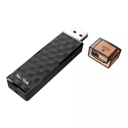 (Pre-Owned, Good) SANDISK Connect Wireless Stick With Wireless File Transfer For Android/iOS (64GB) (Black) (6 Months Warranty)