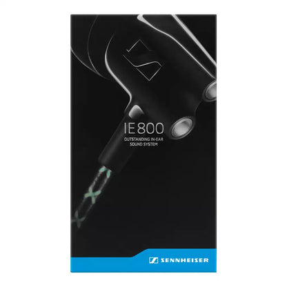 (Open Box Condition) Sennheiser IE800 High-End In-Ear Wired Earphones For Music Players, iPods, iPhones, Walkmans, BlackBerry, Samsung, (High-Res Audio) (Black) (6 Months Warranty)