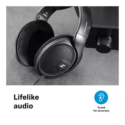 (Open Box) Sennheiser HD 560 S Over-Ear Wired Audiophile Headphones with Mic - Neutral Frequency Response, E.A.R. Technology for Wide Sound Field, Open-Back Earcups, Detachable Cable, (Black) (12 Months Warranty)