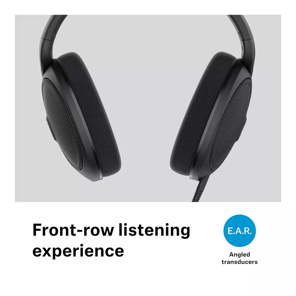 (Open Box) Sennheiser HD 560 S Over-Ear Wired Audiophile Headphones with Mic - Neutral Frequency Response, E.A.R. Technology for Wide Sound Field, Open-Back Earcups, Detachable Cable, (Black) (12 Months Warranty)