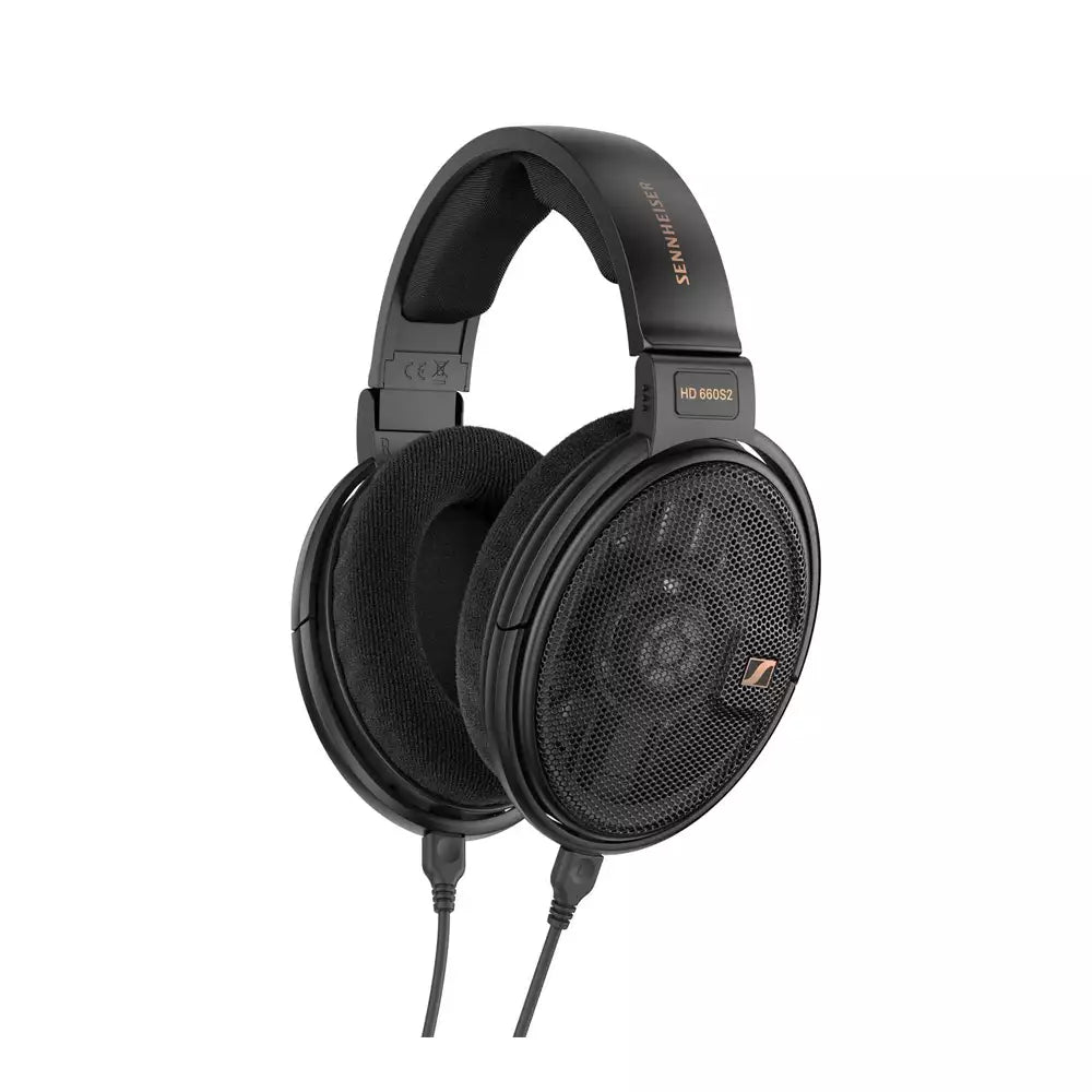 (Open Box) Sennheiser HD 660S2 Wired Audiophile Stereo Headphones, Extended Sub Bass Natural, Warm Sound, Open Back Design (Black) (With 6.3mm Cable Only))