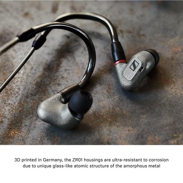 (New/Unused/Sealed) Sennheiser IE600 High-End In-Ear Wired Earphones German Made, Trueresponse Transducers, Dual Resonator Chambers, Rich Bass, 3 Detachable Cables, Flexible Ear Hook (High-Res) (Gray) (18 Months Warranty)