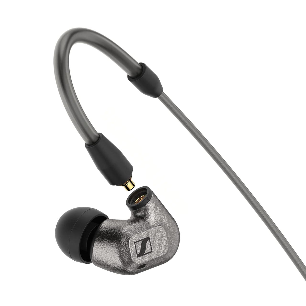 (New/Unused/Sealed) Sennheiser IE600 High-End In-Ear Wired Earphones German Made, Trueresponse Transducers, Dual Resonator Chambers, Rich Bass, 3 Detachable Cables, Flexible Ear Hook (High-Res) (Gray) (18 Months Warranty)