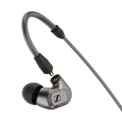 (New/Unused/Sealed) Sennheiser IE600 High-End In-Ear Wired Earphones German Made, Trueresponse Transducers, Dual Resonator Chambers, Rich Bass, 3 Detachable Cables, Flexible Ear Hook (High-Res) (Gray) (18 Months Warranty)