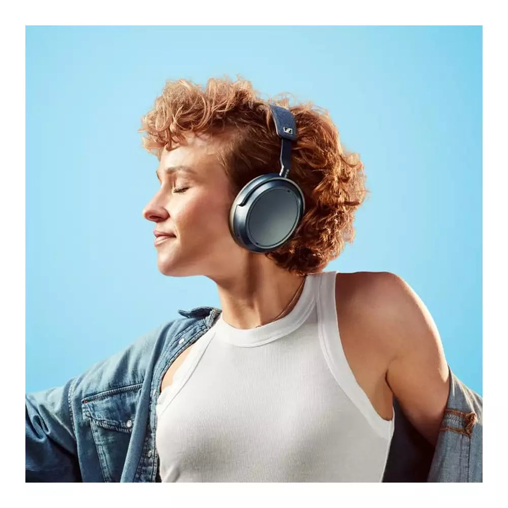 (Open Box) Sennheiser Momentum 4 Wireless Over Ear Headphones, ANC, 60h Battery, Customizable Sound (Blue) (18 Months Warranty)