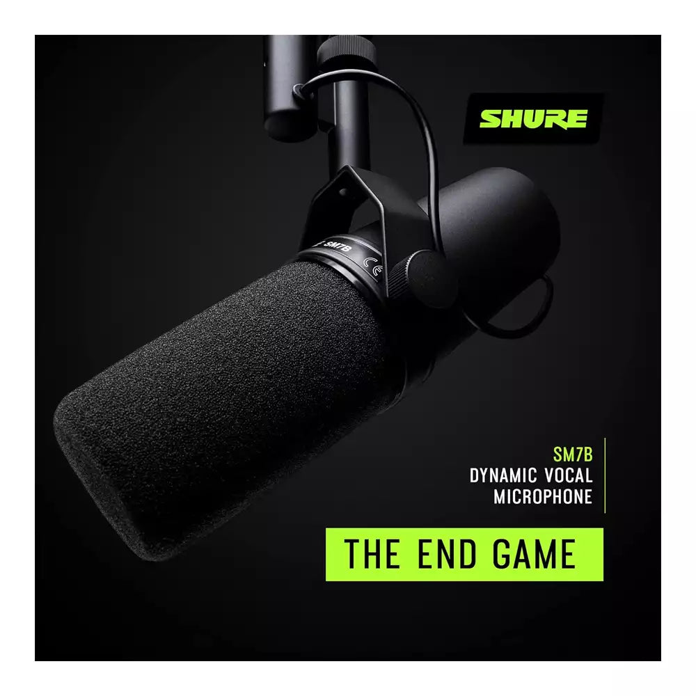 (Pre-Owned, Very Good) Shure SM7B Cardioid Vocal Dynamic Microphone (Black) (120 Days Warranty)