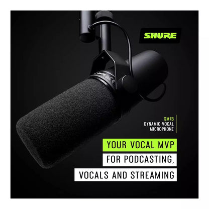 (Pre-Owned, Very Good) Shure SM7B Cardioid Vocal Dynamic Microphone (Black) (120 Days Warranty)