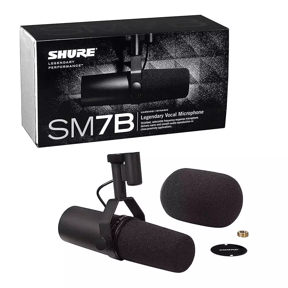 (Pre-Owned, Very Good) Shure SM7B Cardioid Vocal Dynamic Microphone (Black) (120 Days Warranty)
