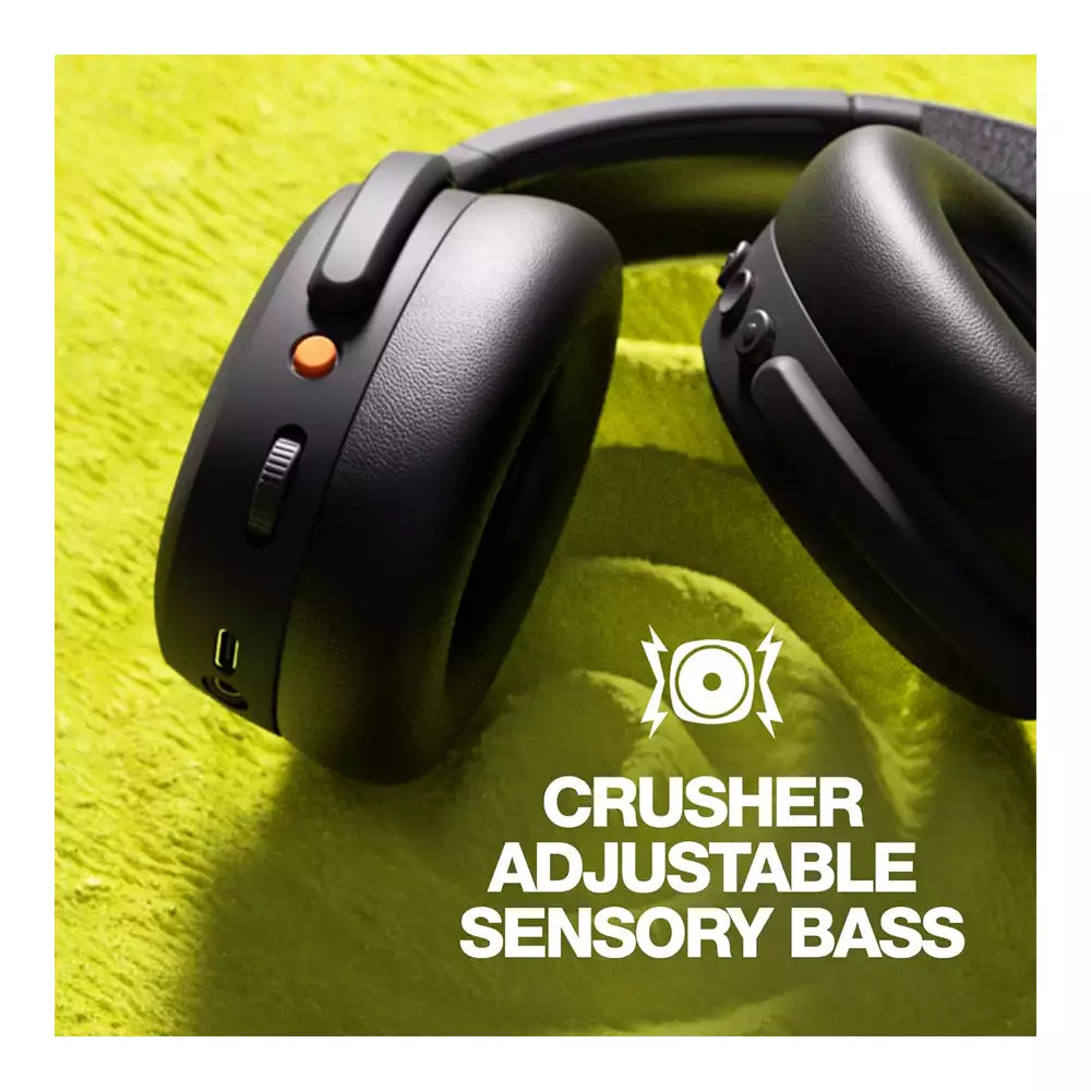 (Open Box) Skullcandy Crusher ANC 2 Over-Ear Noise Cancelling Wireless Headphones with Sensory Bass | 50 Hours Battery Life (Black) (12 Months Warranty)