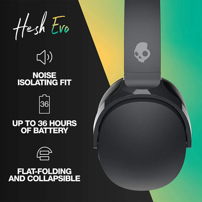 (Open Box) Skullcandy Hesh Evo Bluetooth Wireless Over Ear Headphones With Mic (Black) (6 Months Warranty)