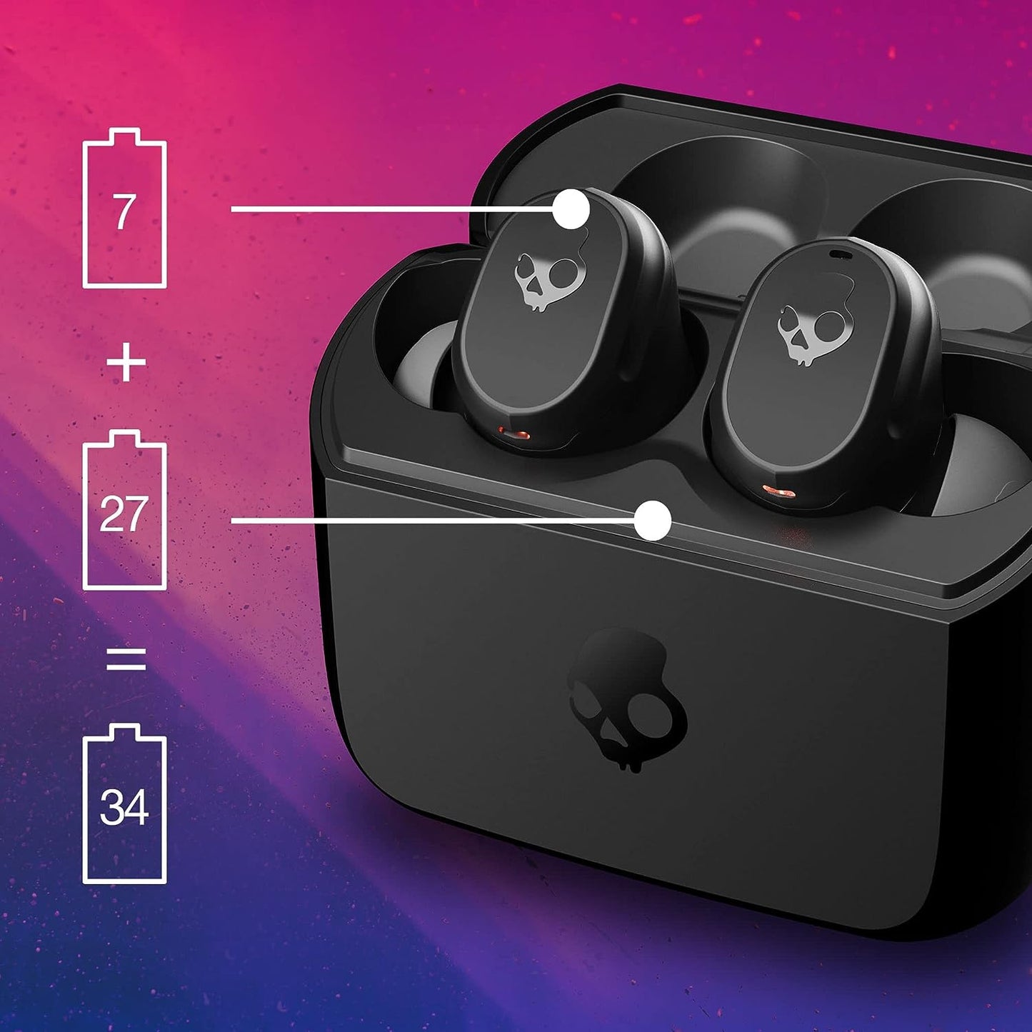 (Open Box) Skullcandy Mod Wireless Bluetooth TWS Earphones (Black) (90 Days Warranty)
