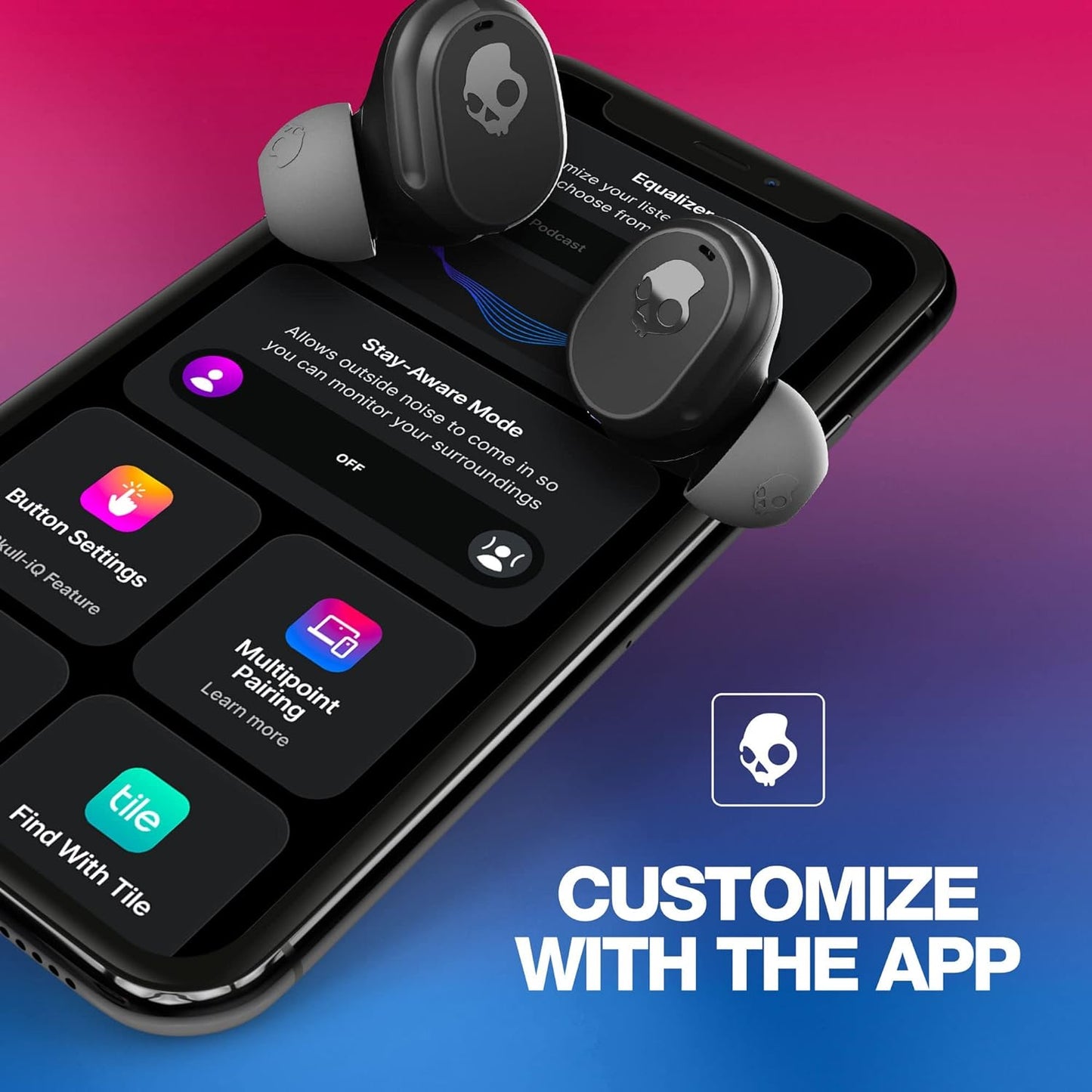 (Open Box) Skullcandy Mod Wireless Bluetooth TWS Earphones (Black) (90 Days Warranty)
