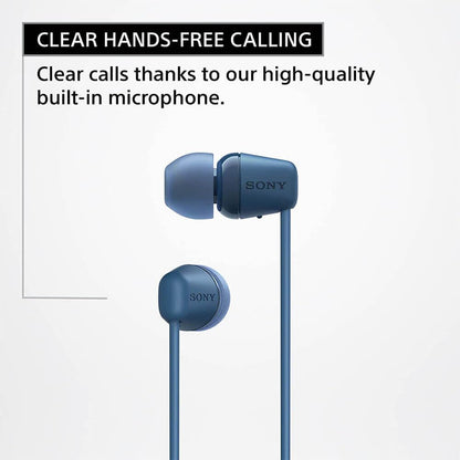 (Pre-Owned) Sony WI-C100 Neckband Bluetooth Earphones (90 Days Warranty)