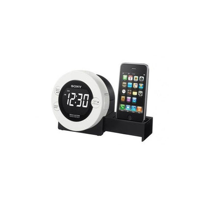 (Pre-Owned, Good) Sony ICF-C7IP iPod/iPhone Clock Radio Dock Speaker (Gray) (60 Days Warranty)