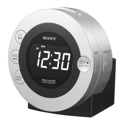 (Pre-Owned, Good) Sony ICF-C7IP iPod/iPhone Clock Radio Dock Speaker (Gray) (60 Days Warranty)