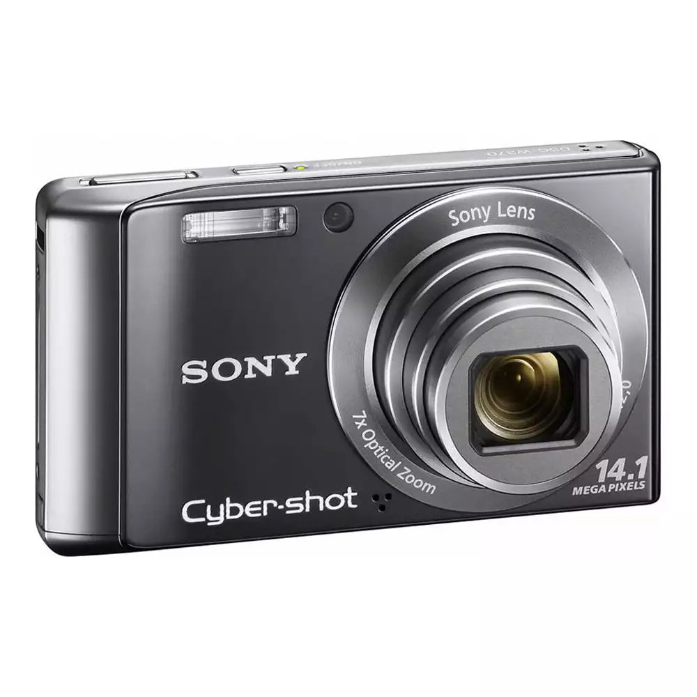 (Pre-Owned, Excellent) Sony DSC-W370 14.1MP Digital Camera with 7x Wide Angle Zoom with Optical Steady Shot Image Stabilization (Silver) (90 Days Warranty)