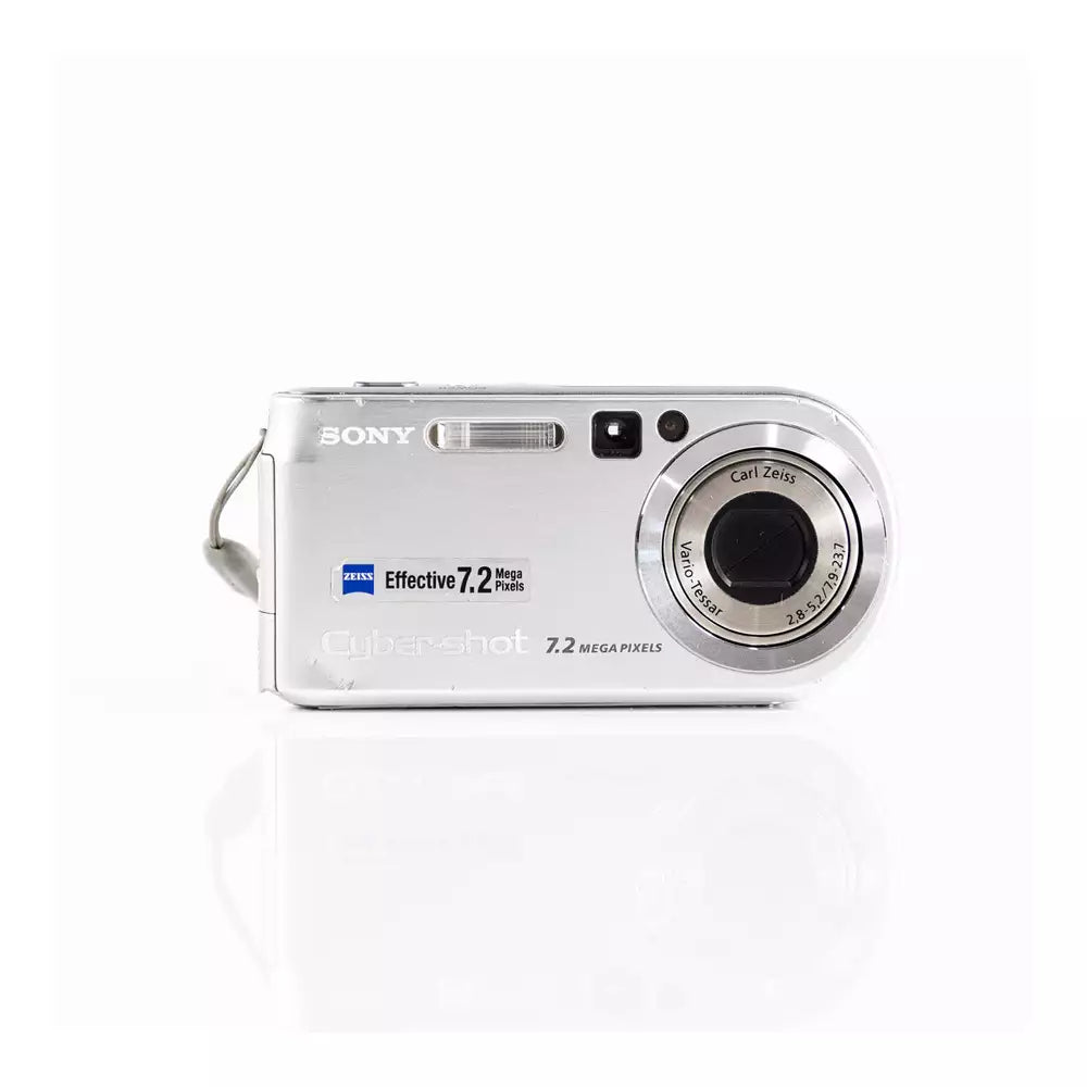(Pre-Owned, Excellent) Sony DSC-P200 7.2MP Digital Camera with Carl Zeiss Lens and 3x Optical Zoom, Aluminium Build (Silver) (90 Days Warranty)