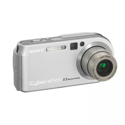 (Pre-Owned, Excellent) Sony DSC-P200 7.2MP Digital Camera with Carl Zeiss Lens and 3x Optical Zoom, Aluminium Build (Silver) (90 Days Warranty)