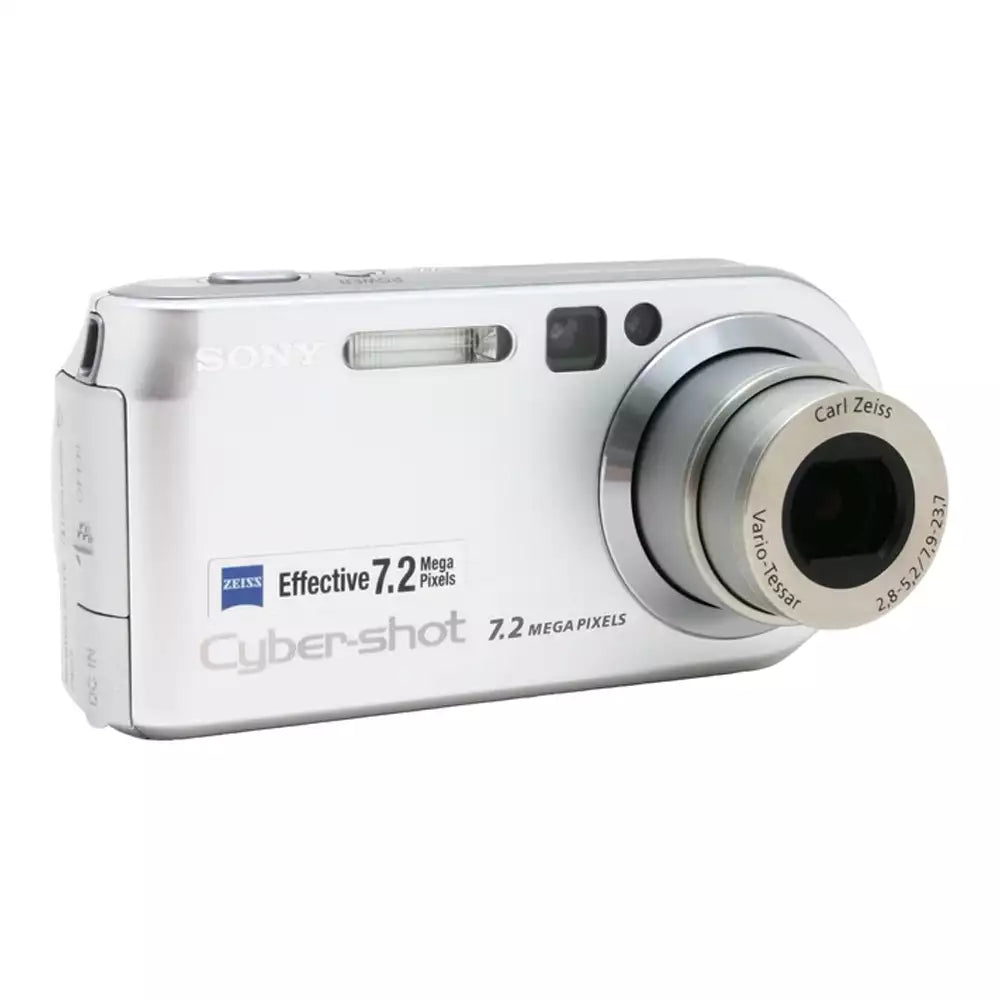 (Pre-Owned, Excellent) Sony DSC-P200 7.2MP Digital Camera with Carl Zeiss Lens and 3x Optical Zoom, Aluminium Build (Silver) (90 Days Warranty)