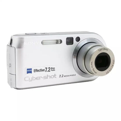 (Pre-Owned, Excellent) Sony DSC-P200 7.2MP Digital Camera with Carl Zeiss Lens and 3x Optical Zoom, Aluminium Build (Silver) (90 Days Warranty)