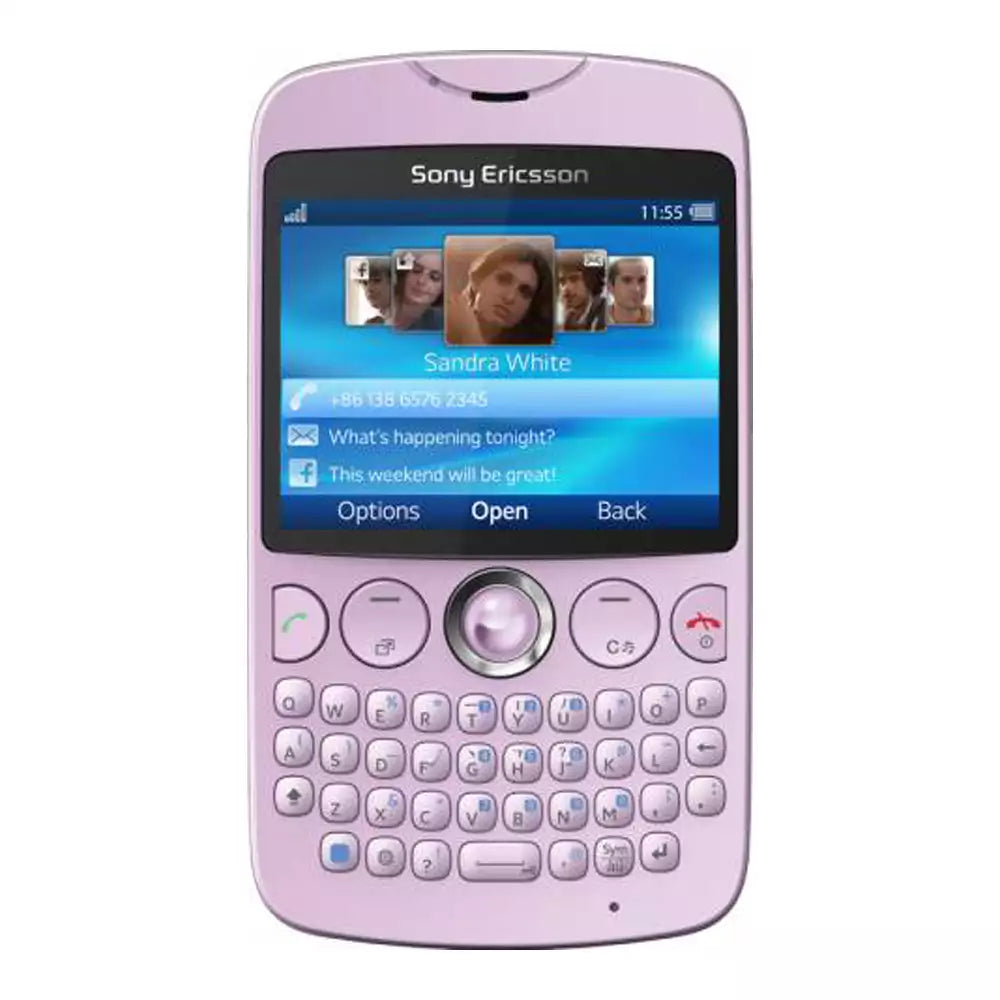 (Pre-Owned, Good) Sony Ericsson CK13 TXT Phone With Physical QWERTY Keyboard (Pink) (60 Days Warranty)