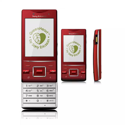 (Pre-Owned, Very Good) Sony Ericsson Hazel J20i Slider Phone With 5MP AF Camera (3G, Wi-Fi, GPS) (Red) (60 Days Warranty) (Display Has Dark Shade)