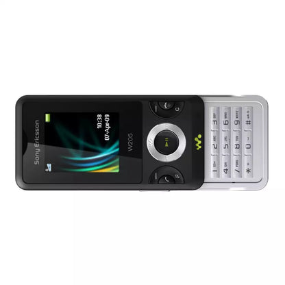 (Pre-Owned, Very Good) Sony Ericsson W205 Slider Walkman Phone (Black) (60 Days Warranty)