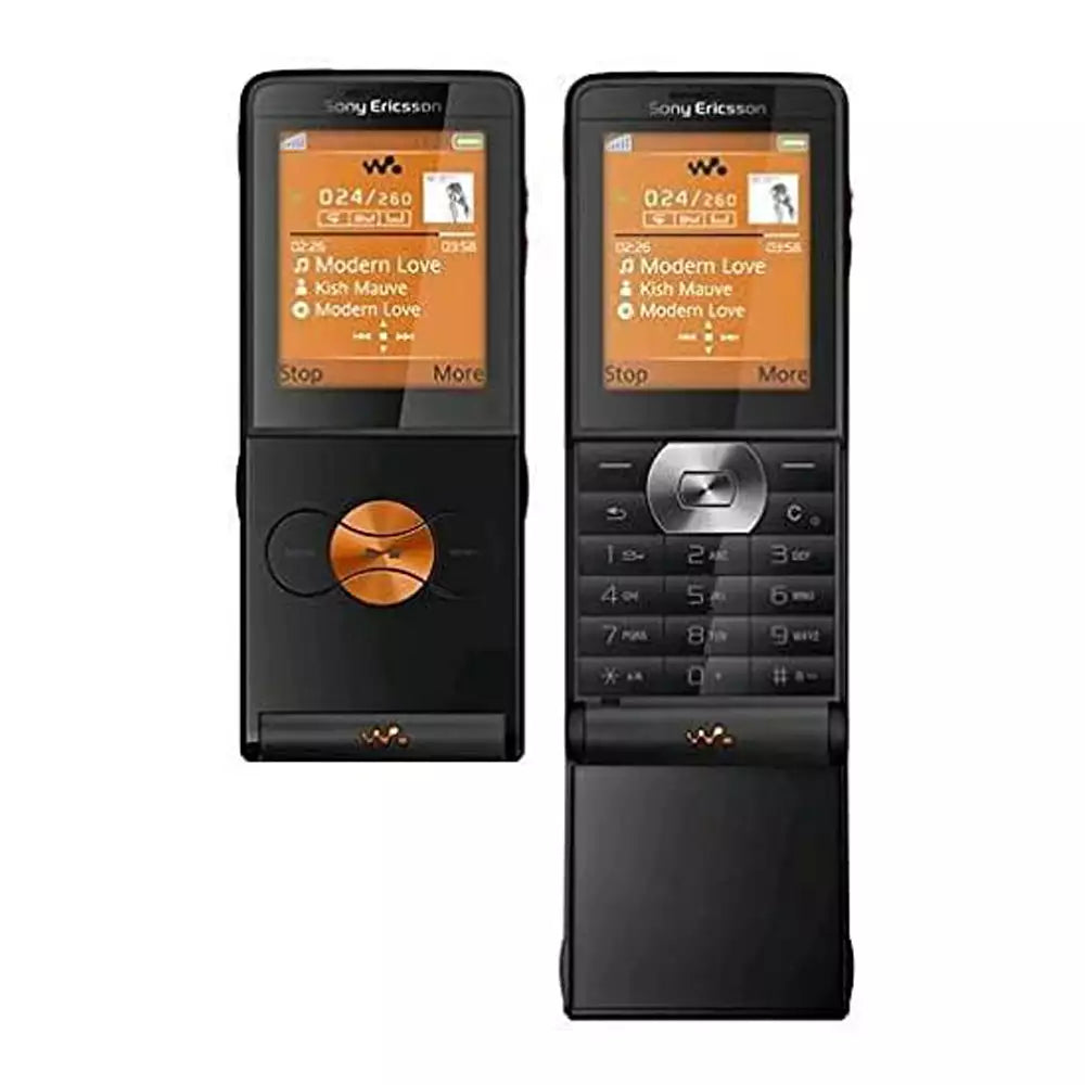 (Pre-Owned, Very Good) Sony Ericsson W350i Walkman Music Phone (Black and Orange) (512MB M2 Card) + (Sony Ericsson Earphones Adapter, Original Retail Box)