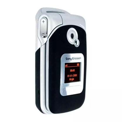 (Pre-Owned, Good) Sony Ericsson Z530i Flip Phone With Dual Screen (Silver and Blue) (45 Days Warranty)